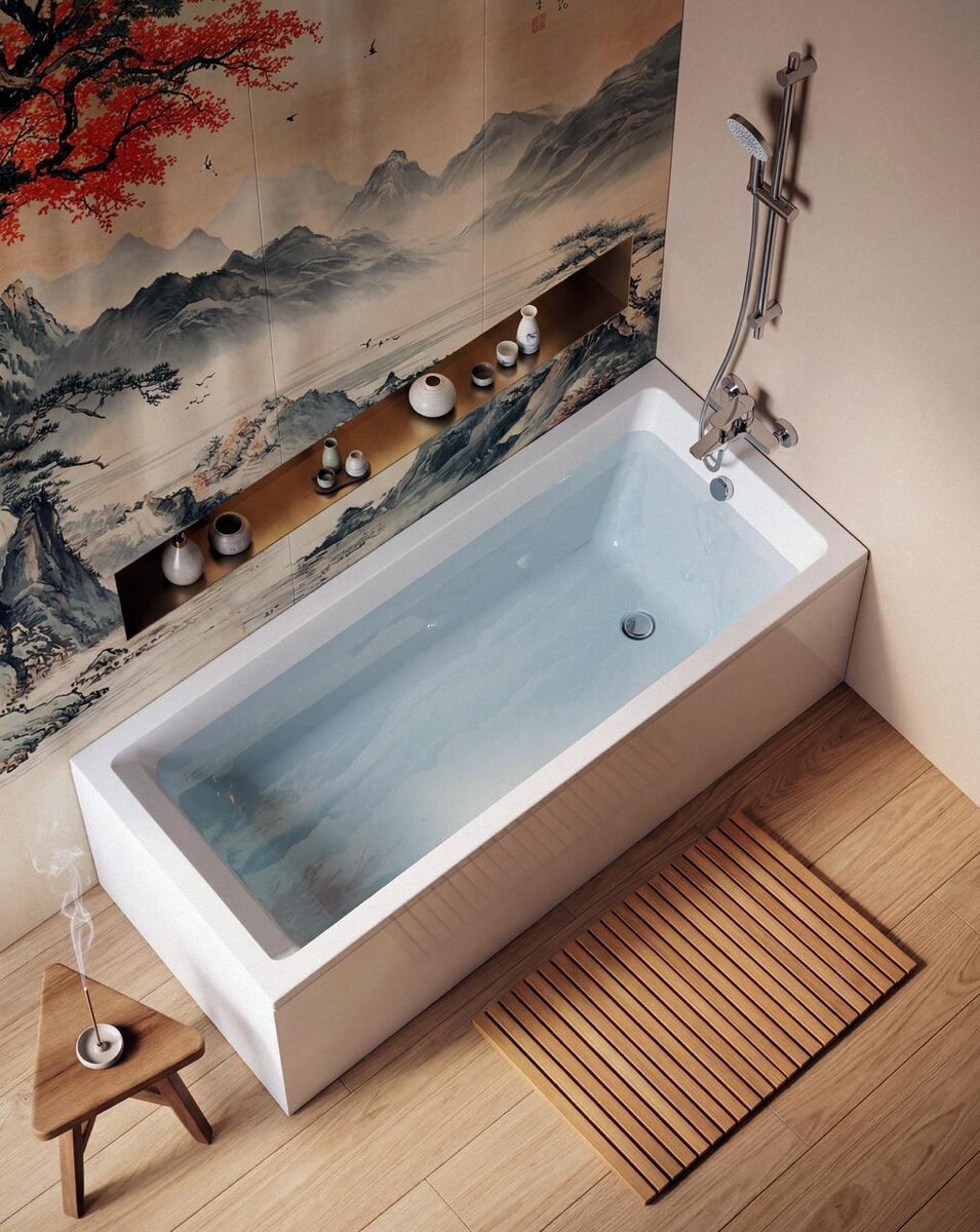 Ванна акриловая 175х75 AM.PM Gem W93A-175-075W-A белая глянцевая