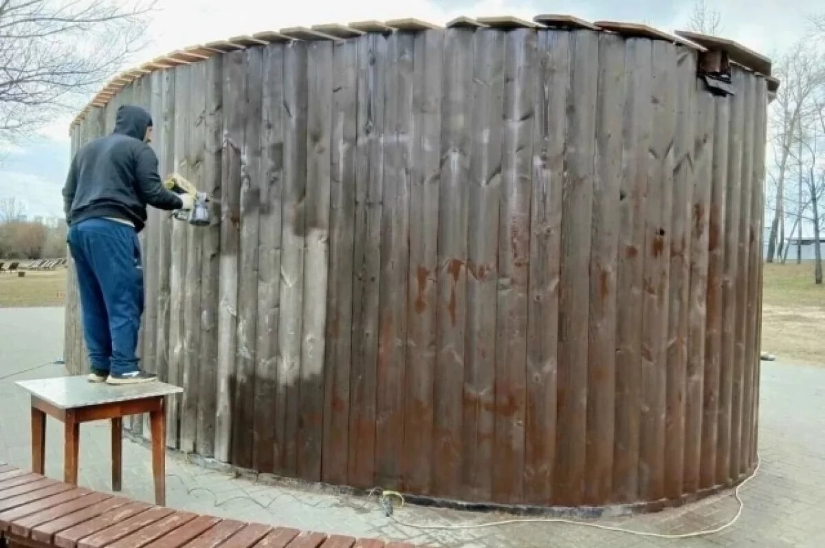    Зоны отдыха у воды начали приводить в порядок в Нижнем Новгороде