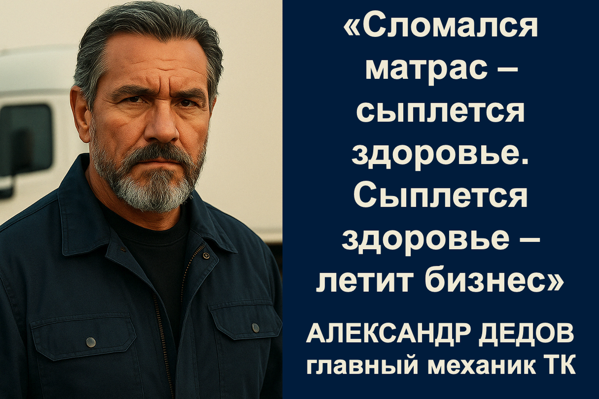 Александр Дедов, главный механик ТК с парком более 600 машин, 20 лет опыта, а до этого сам дальнобойщик – знает о чём говорит.