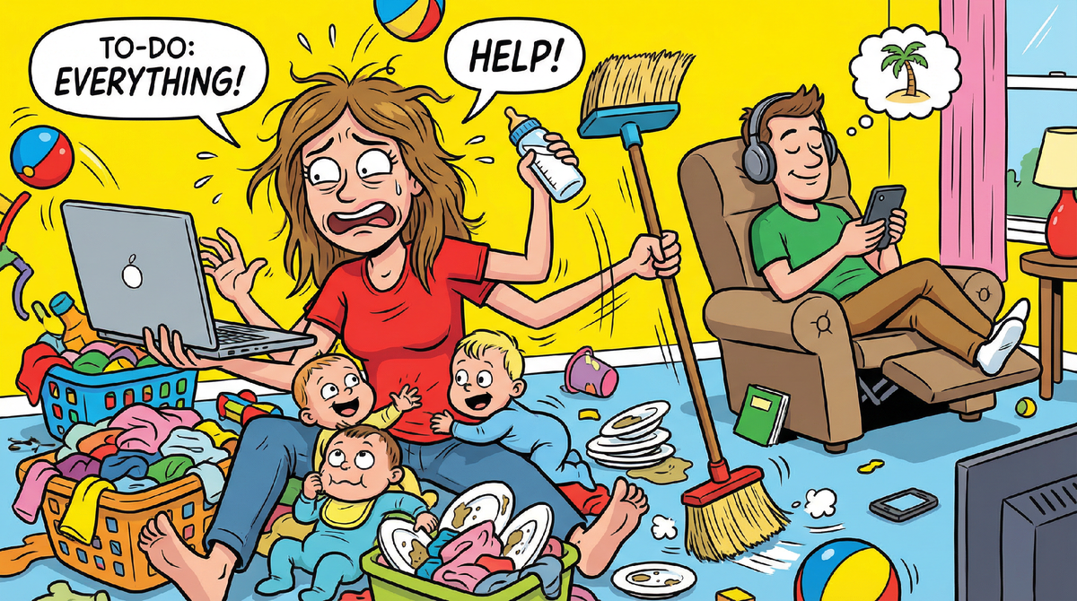 Женщина не проблема — проблема в том, что она тащит за двоих, пока второй играет в взрослого