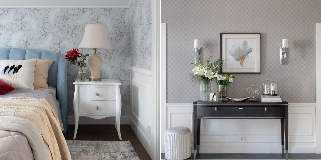 Галерея идей LOYMINA Group: двухэтажный семейный дом в стиле неоклассика по проекту Марии Пивоваровой