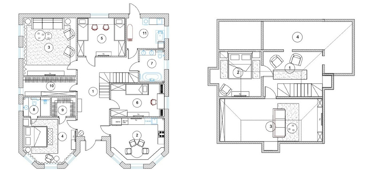 План дома по проекту Марии Пивоваровой