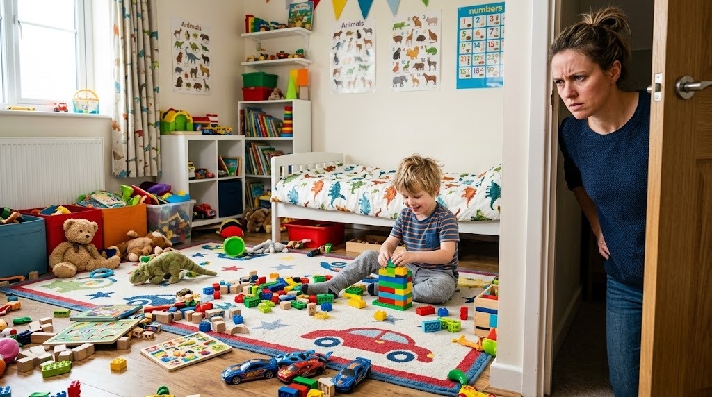 Мы злимся на ребенка из-за разбросанных игрушек