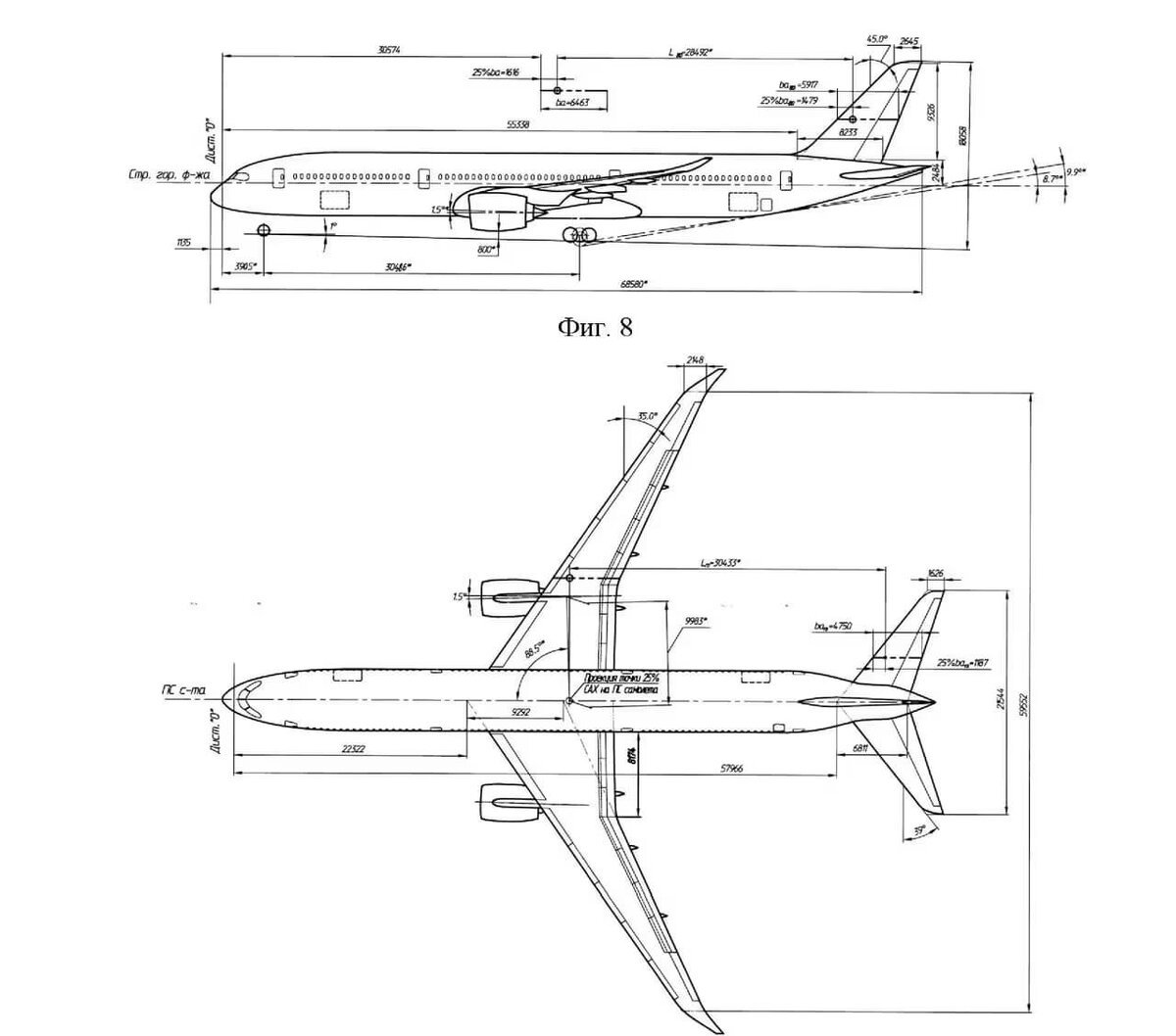      Проект нового российского дальнемагистрального лайнера