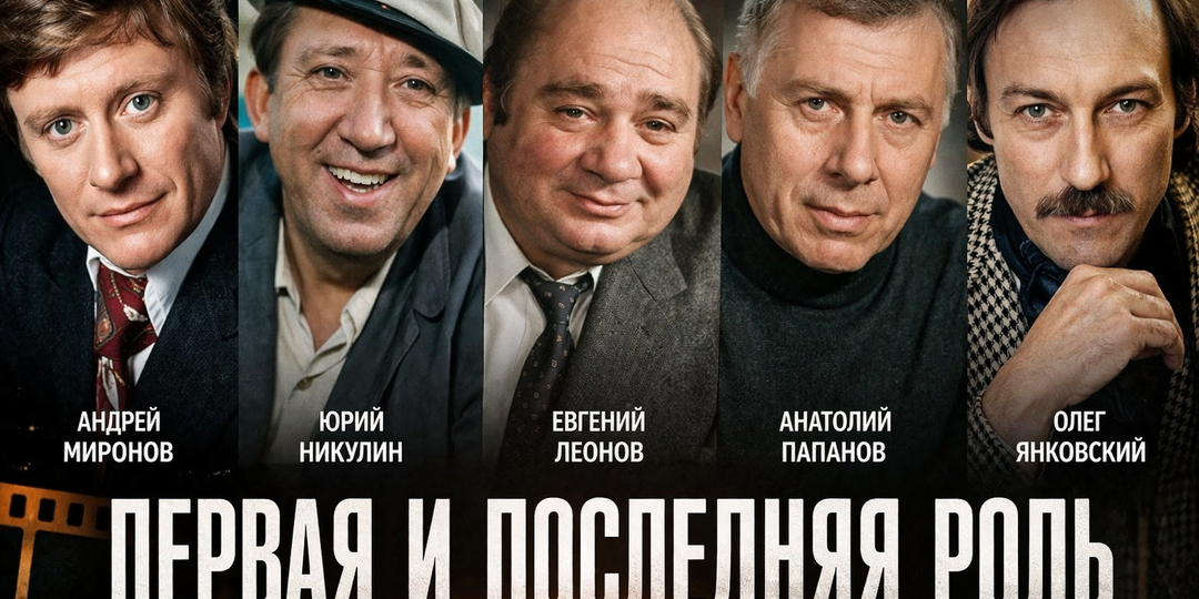 Их первая и последняя роль: как начинали и чем закончили легенды советского кино | Часть 1