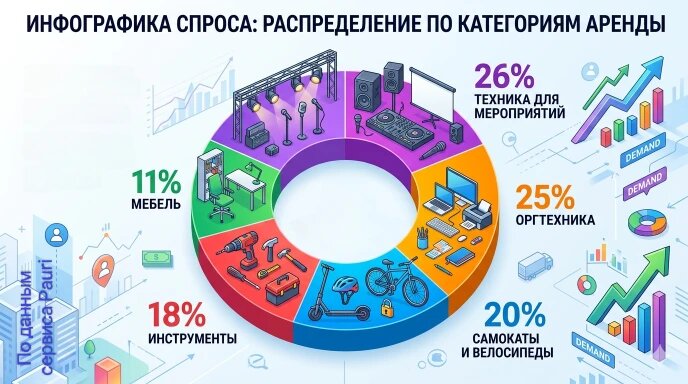 Распределение спроса по категориям сервиса Pauri