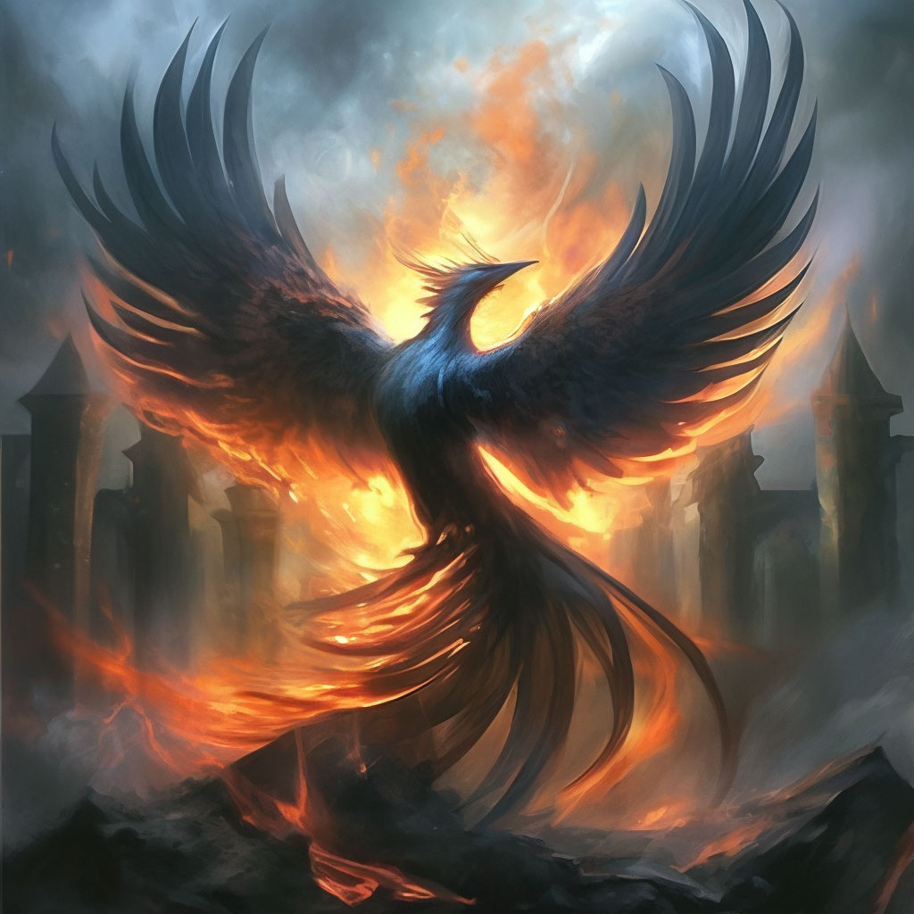 Из интернета. Птица Феникс. 