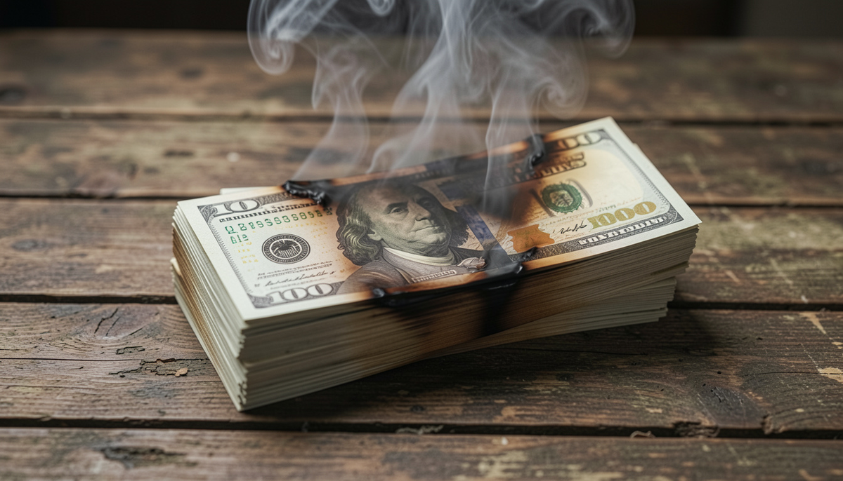 Если ваши деньги просто лежат и "не работают", то они постепенно "сгорают"😉