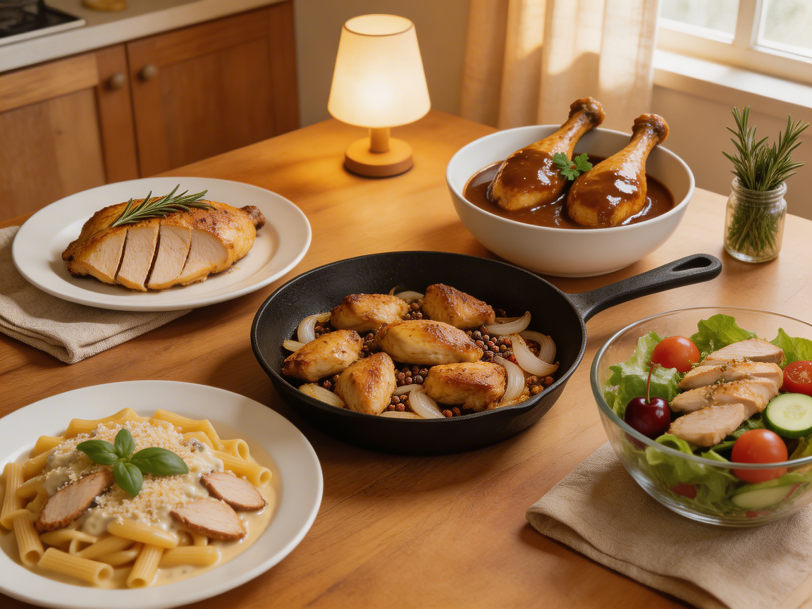 подборка быстрых блюд из курицы