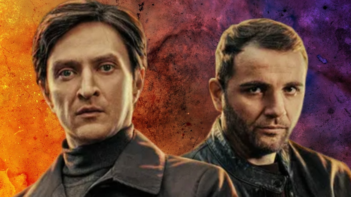 Юрий Чурсин и Максим Стоянов в сериале "Чёрное солнце"