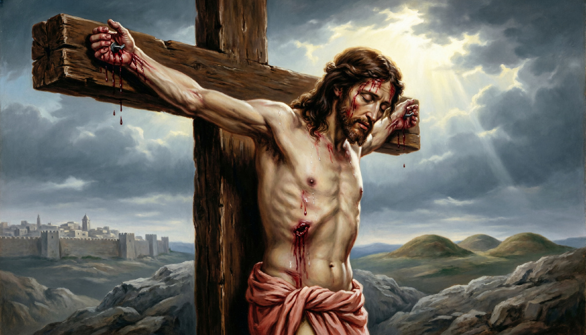 В пятницу перед Пасхой Иисуса Христа осудили на смерть, бичевали, заставили нести крест на Голгофу и распяли. Он провёл на кресте несколько часов и умер около трёх часов дня. Тело сняли с креста и погребли в пещере, закрыв вход камнем. Для христиан это самый скорбный и строгий день в году, когда вспоминают страдания и смерть Спасителя.