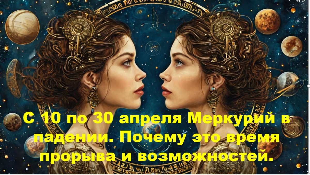 10 апреля 2026 года Меркурий  перешел в знак Рыб.