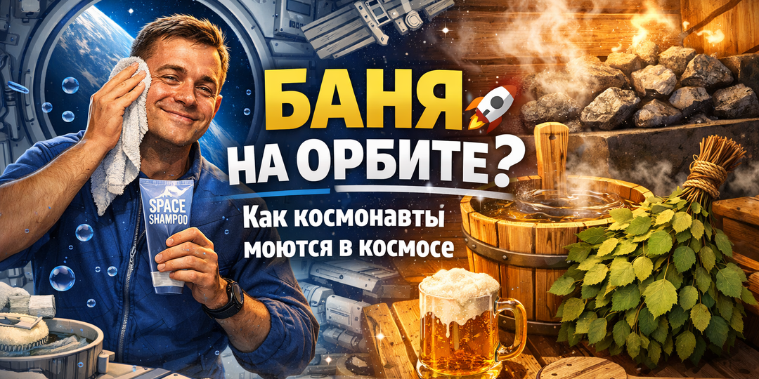 «Космонавты не моются месяцами. Теперь вы знаете, почему баня — это счастье»🚀🛁