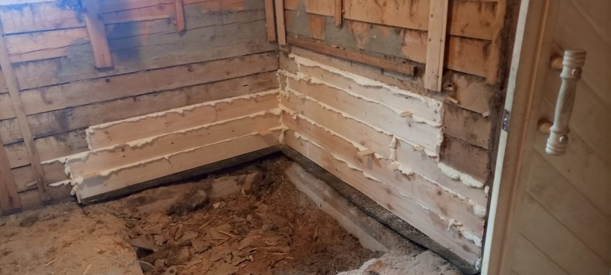 После замены венцов