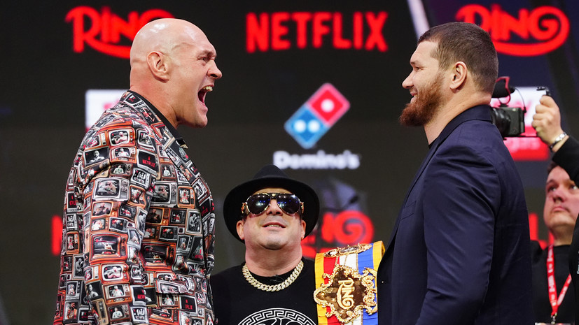     Тайсон Фьюри и Арсланбек Махмудов Gettyimages.ru Bradley Collyer