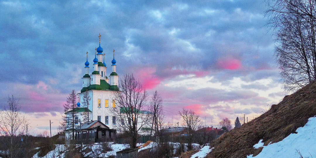 Апрельский день на родине моей
