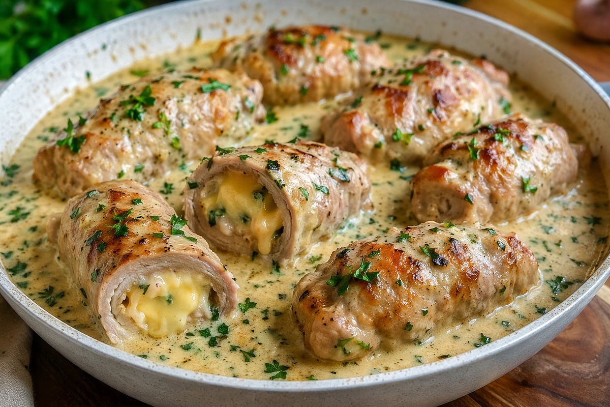 Мясные рулетики с сыром