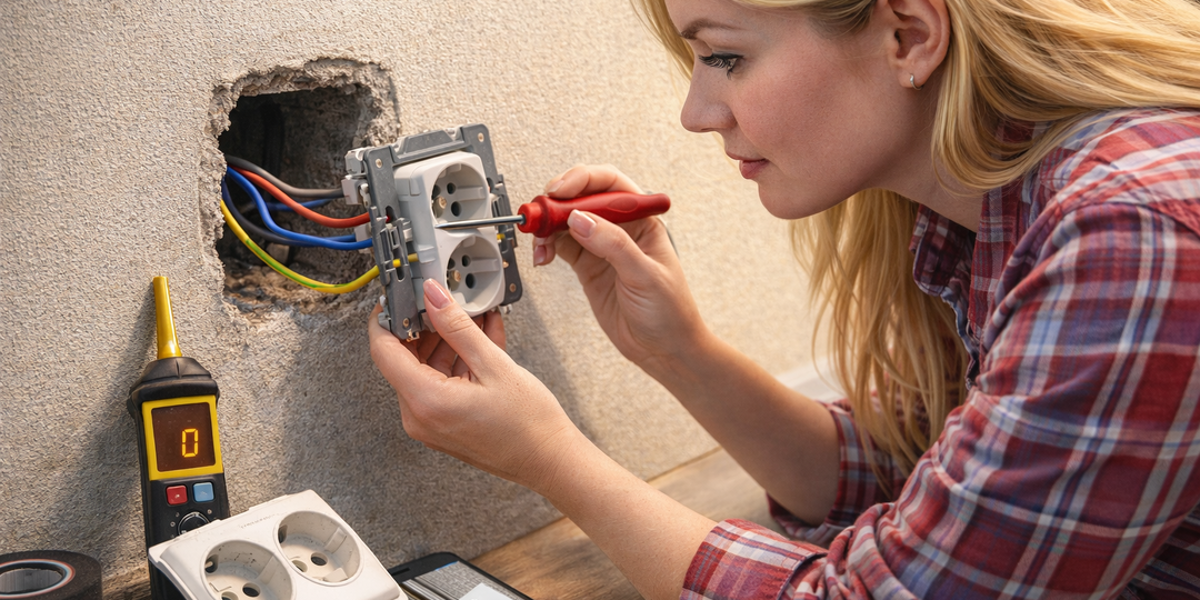 Я САМА:как девушке своими силами заменить розетку в квартире