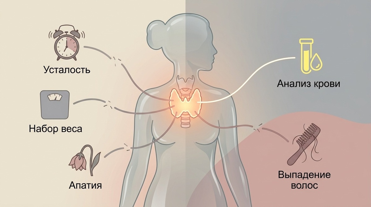 Каждый десятый взрослый человек живет с недиагностированным гипотиреозом.