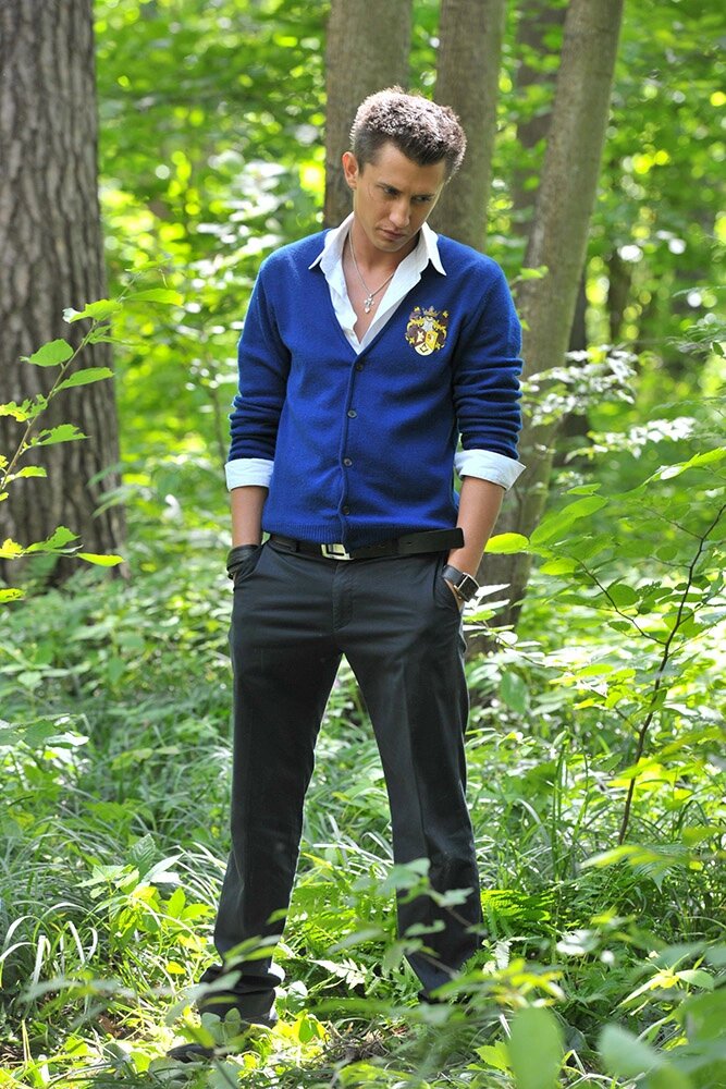    Павел Прилучный на съёмках сериала «Закрытая школа». Фото: www.globallookpress.com