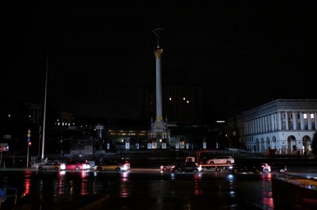    Блэкаут в Киеве. Фото: Скриншот