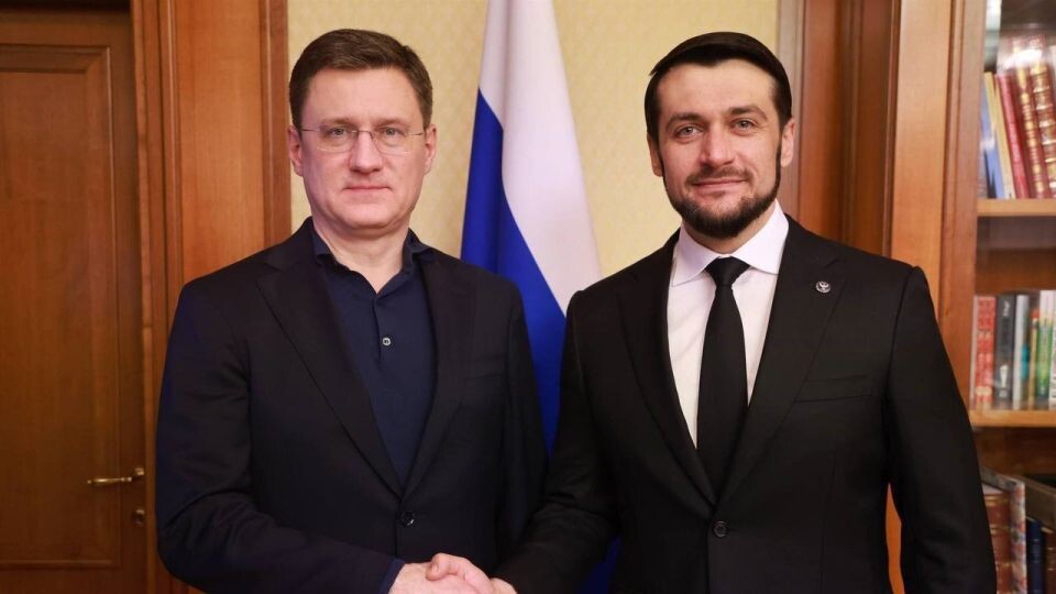    Александр Прокопьев и Александр Новак . Источник: t.me/asprokopyev