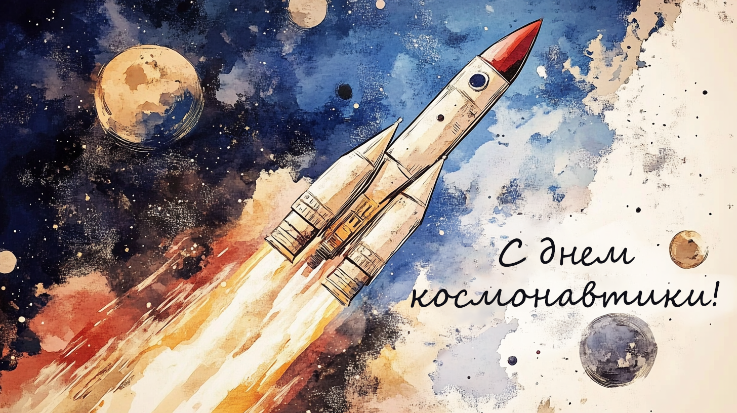 Официальные поздравления коллегам с Днём космонавтики 2026