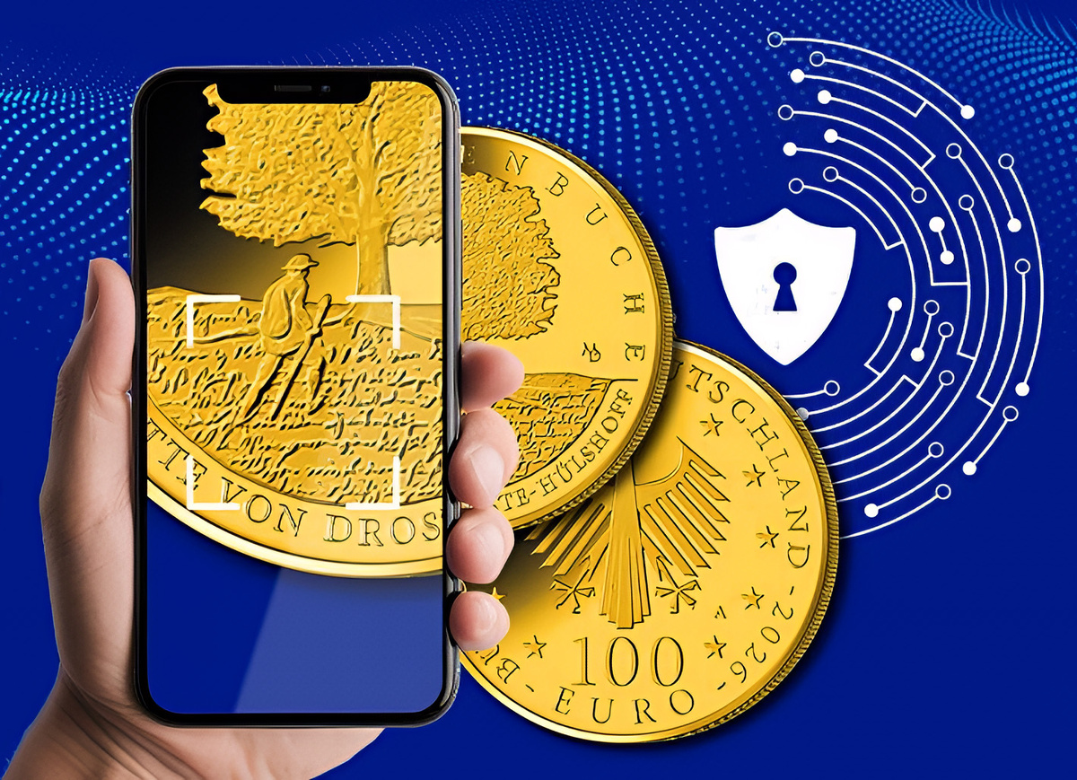 Новая технология Монетного двора Германии Reliefsignatur