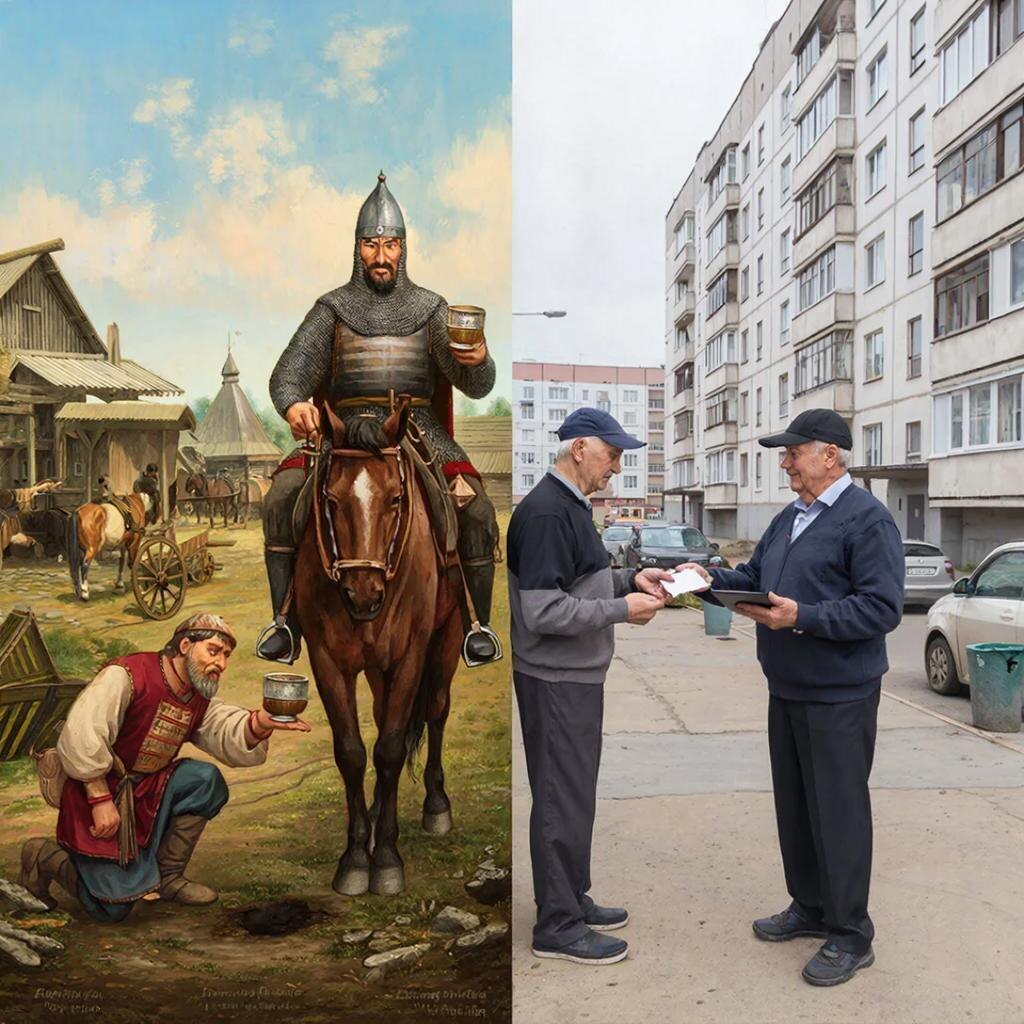 Раньше платили дань игу, теперь управляющей компании