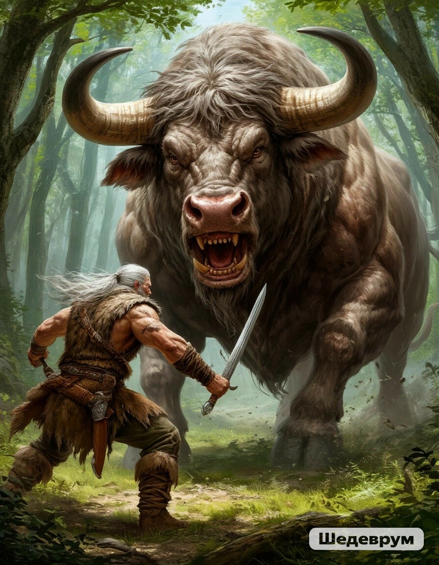 Схватка Форлора с монстром