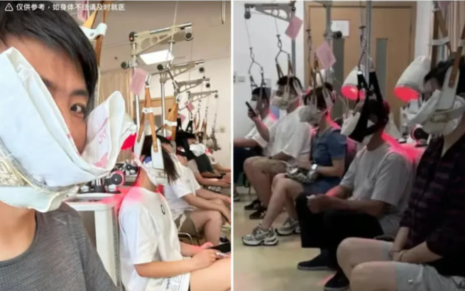 Молодежный сеанс подвеживания где-то в общественном центре