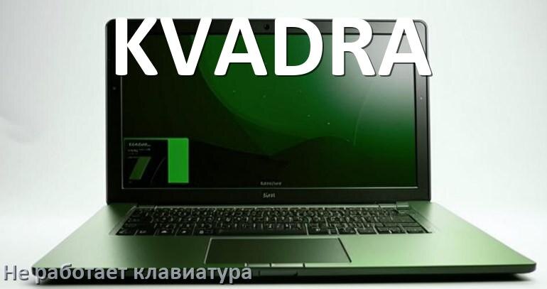 
Почему не работает клавиатура ноутбука KVADRA и не печатает