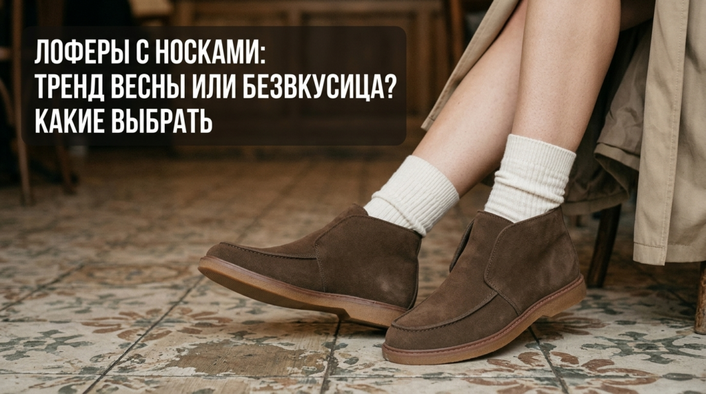    Стильные способы носить лоферы с носками этой весной, чтобы выглядеть модно. Носим Сутками
