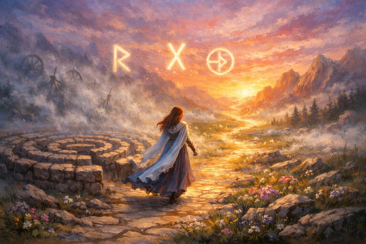 Руны показывают завершение старого этапа, выход из тупика и окончание кармического урока