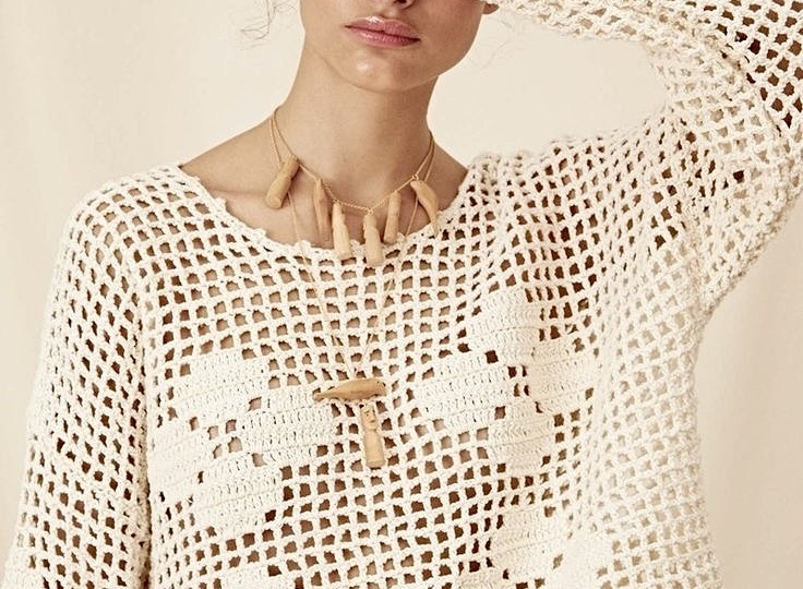 10 + способов применить один узор. Красивые вязаные изделия на основе сетки для жаркого лета .