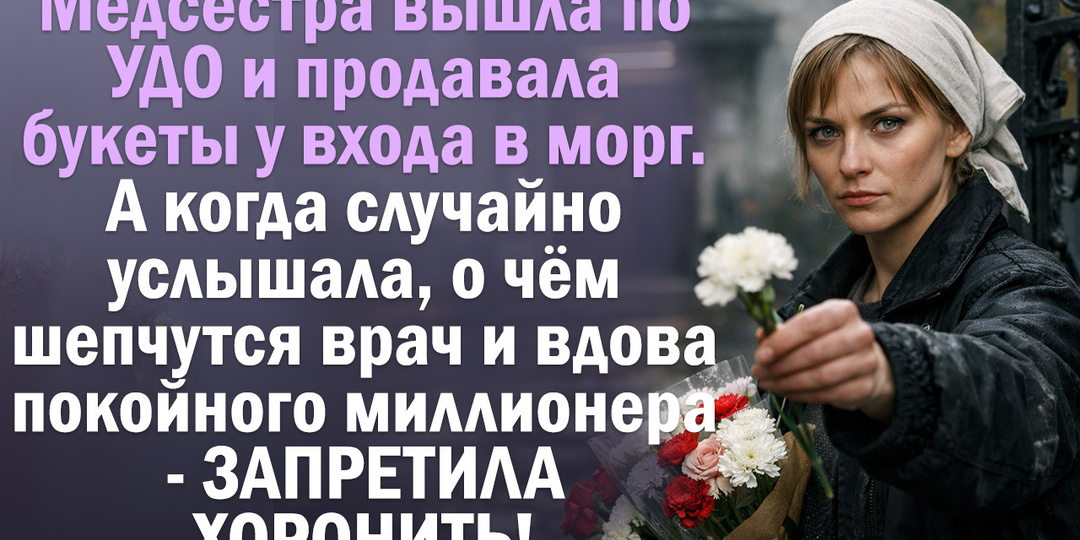 Медсестра вышла по УДО и продавала букеты у входа в морг.