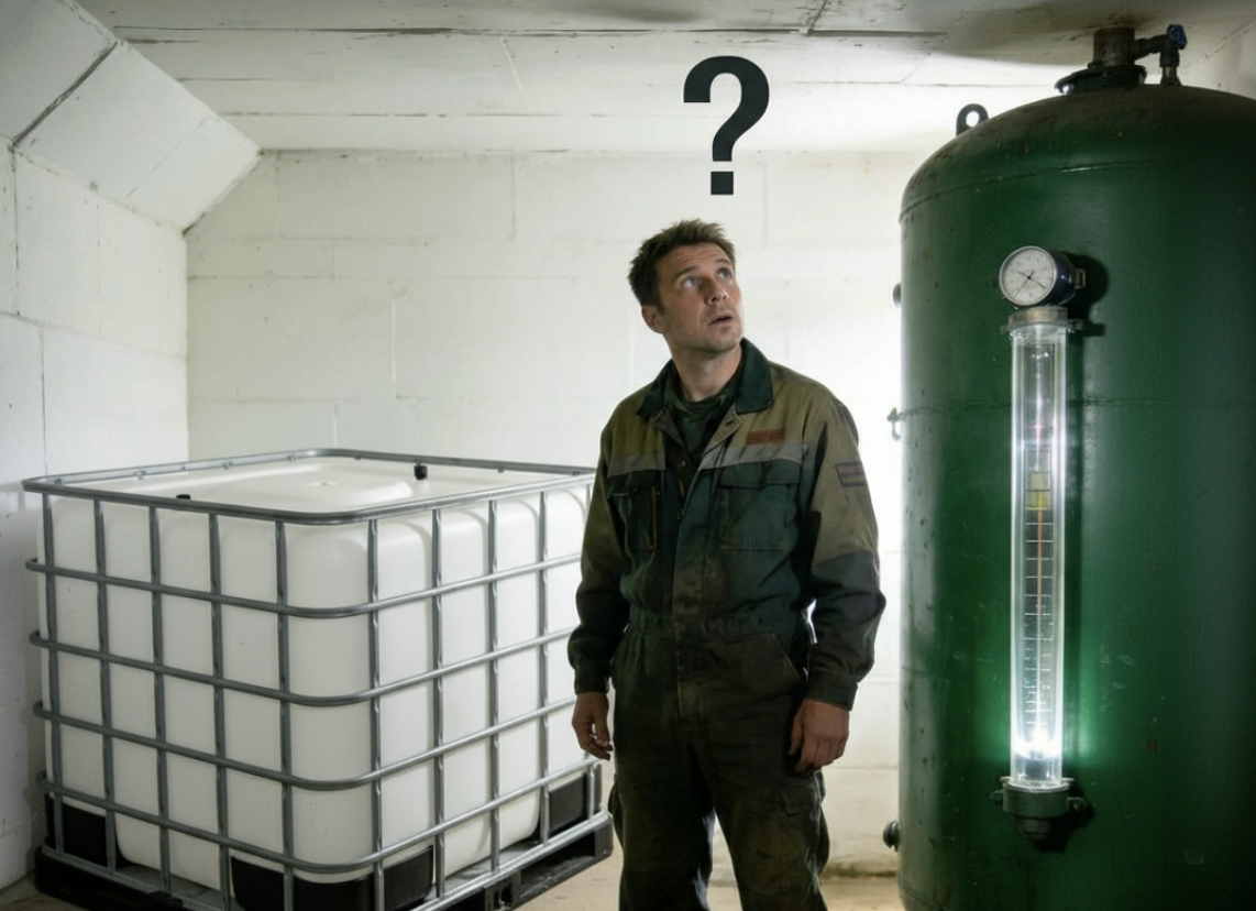 Рис. Емкости запаса воды. Создано ИИ.