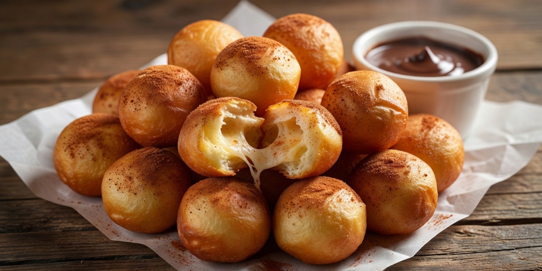 Кето-чуррос в форме шариков — 3,4 г углеводов, 25 минут