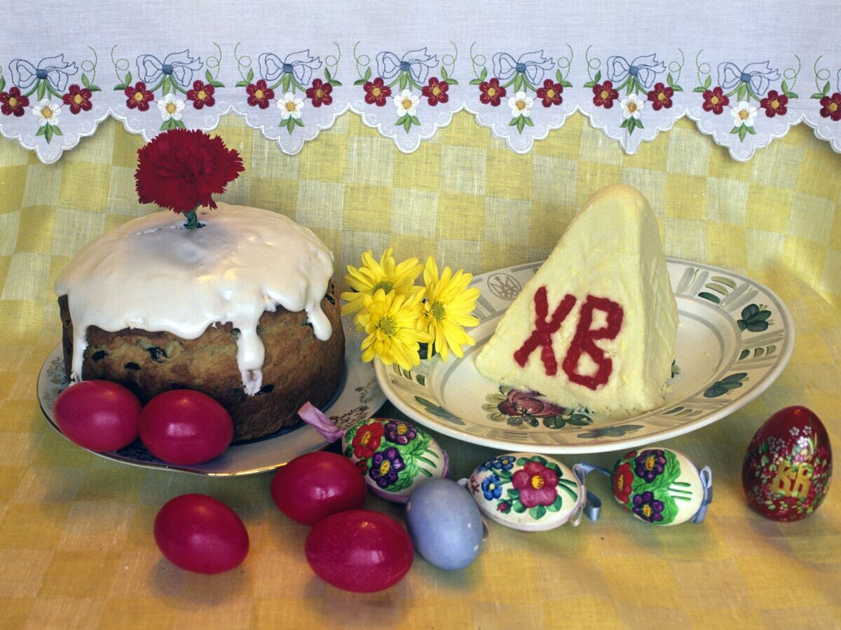    Пасхальная еда | © РИА Новости / Юрий Кавер