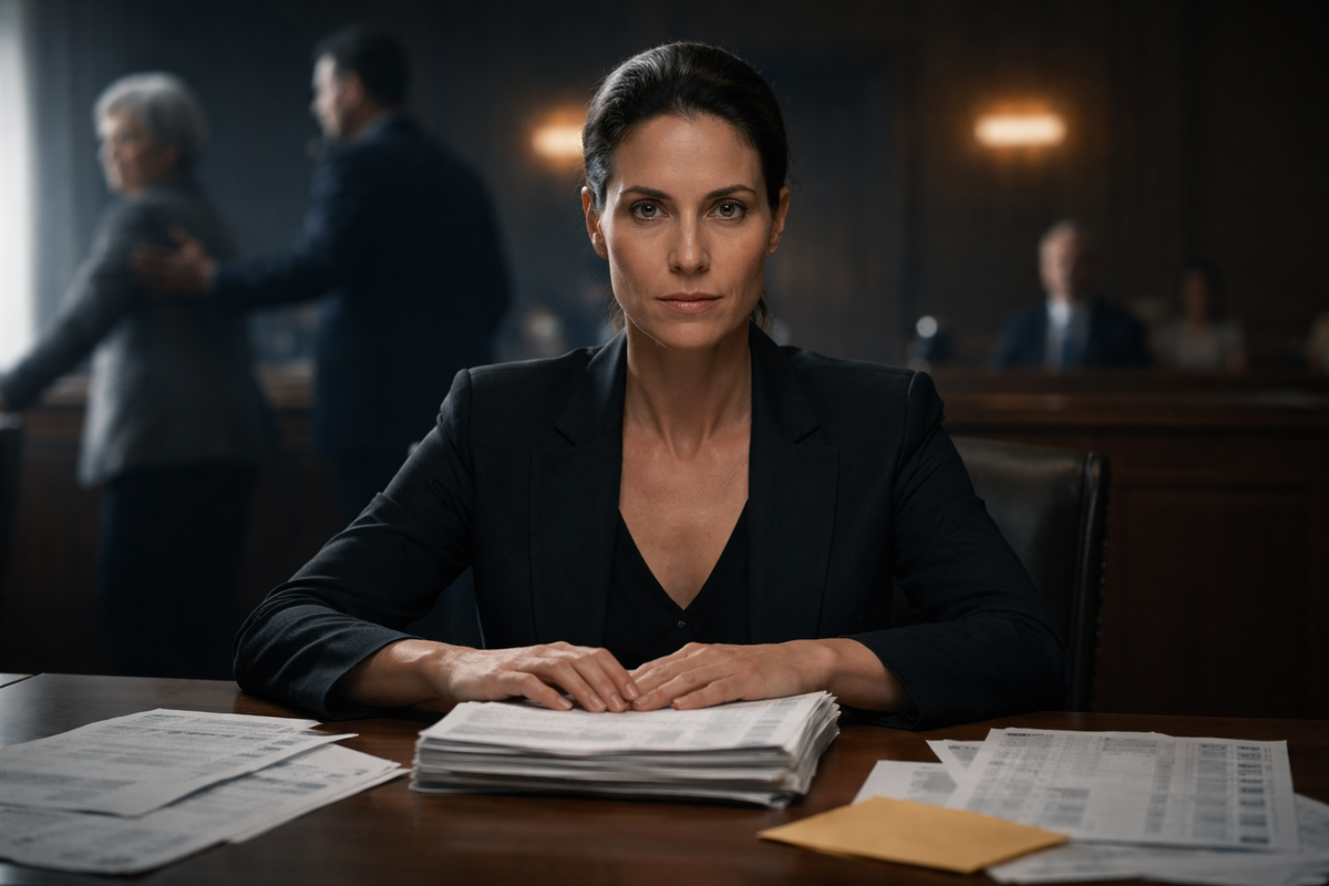 Муж поддакивал, пока в суде я не попросила проверить доходы его матери через налоговую. Испуганная пенсионерка так громко отреклась от собственных махинаций, что её сын с побелевшим лицом осел на деревянную скамью.