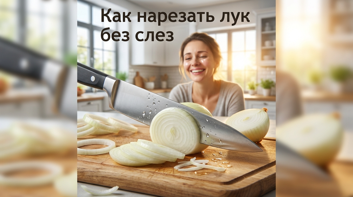 Как нарезать лук без слез
