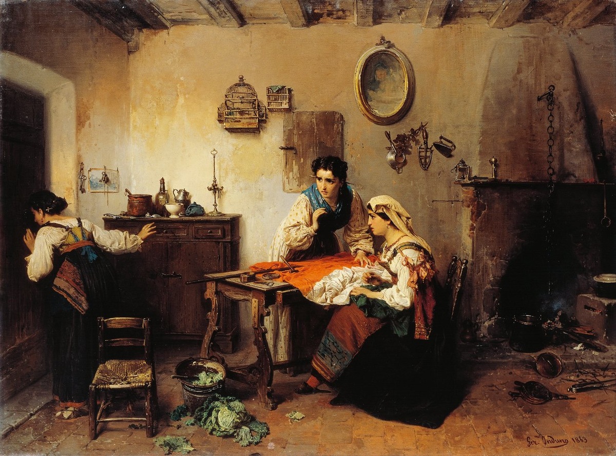 Джероламо Индуно, "Национальный флаг", 1863