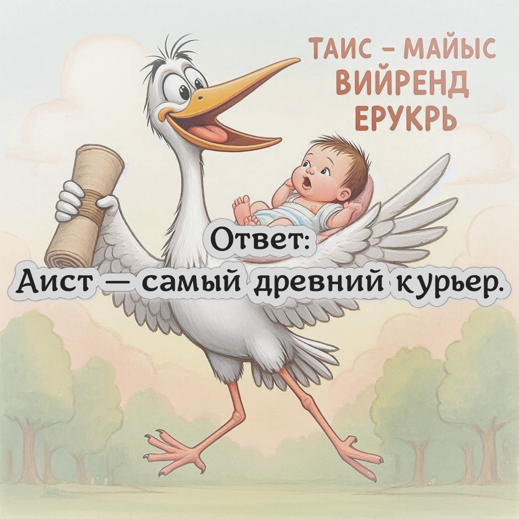 Аист — самый древний курьер.
