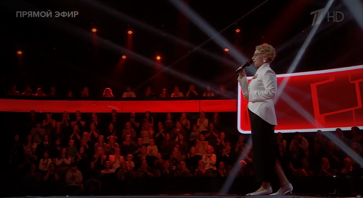 Кадр из шоу "Голос", Первый канал, 14 сезон, Четвертьфинал, двенадцатый выпуск от 10 апреля 2026 года