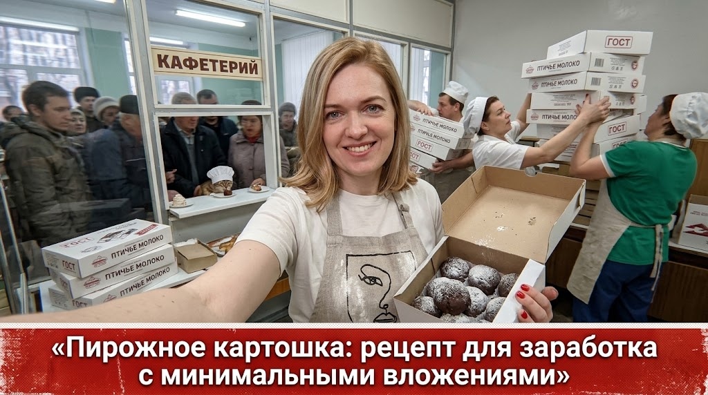    Пирожное «Картошка» по простому рецепту для домашнего заработка admin