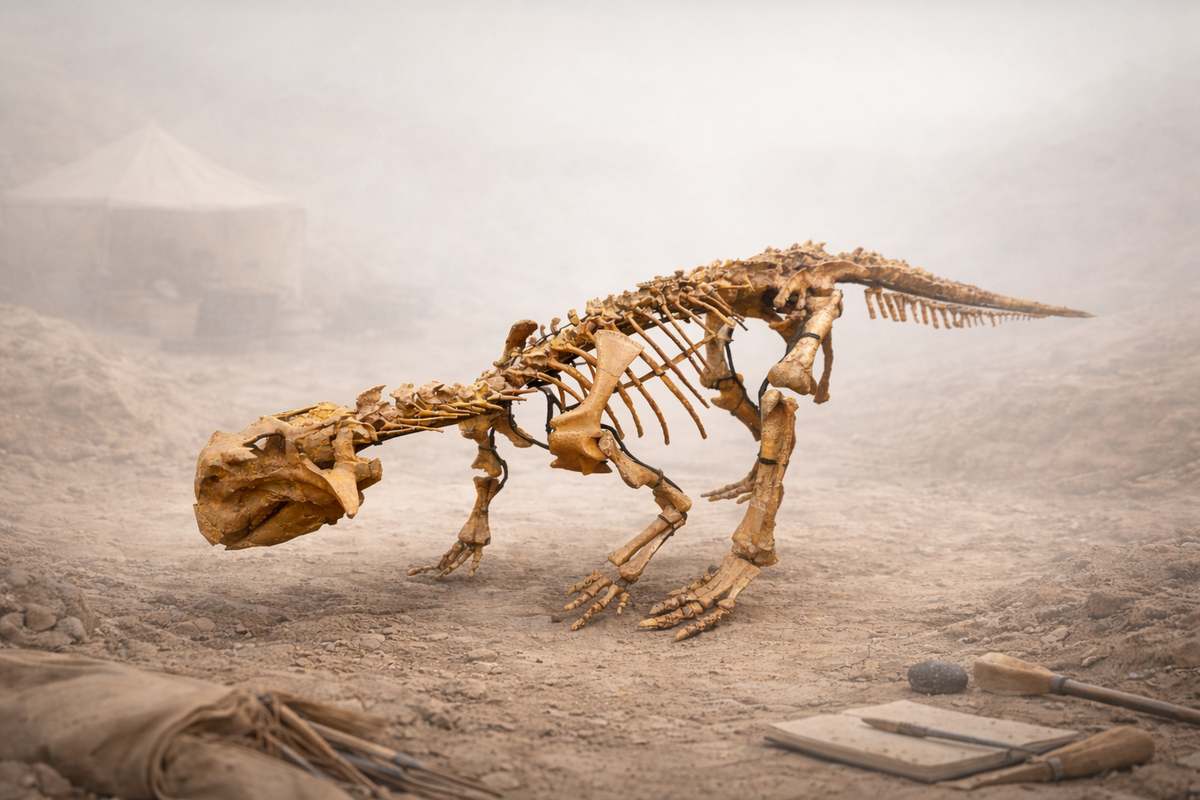 Массовое захоронение 12 особей, история о «динозаврах-любовниках» и 3D-модель мозга - рассказываем, чем удивил сибирский пситтакозавр