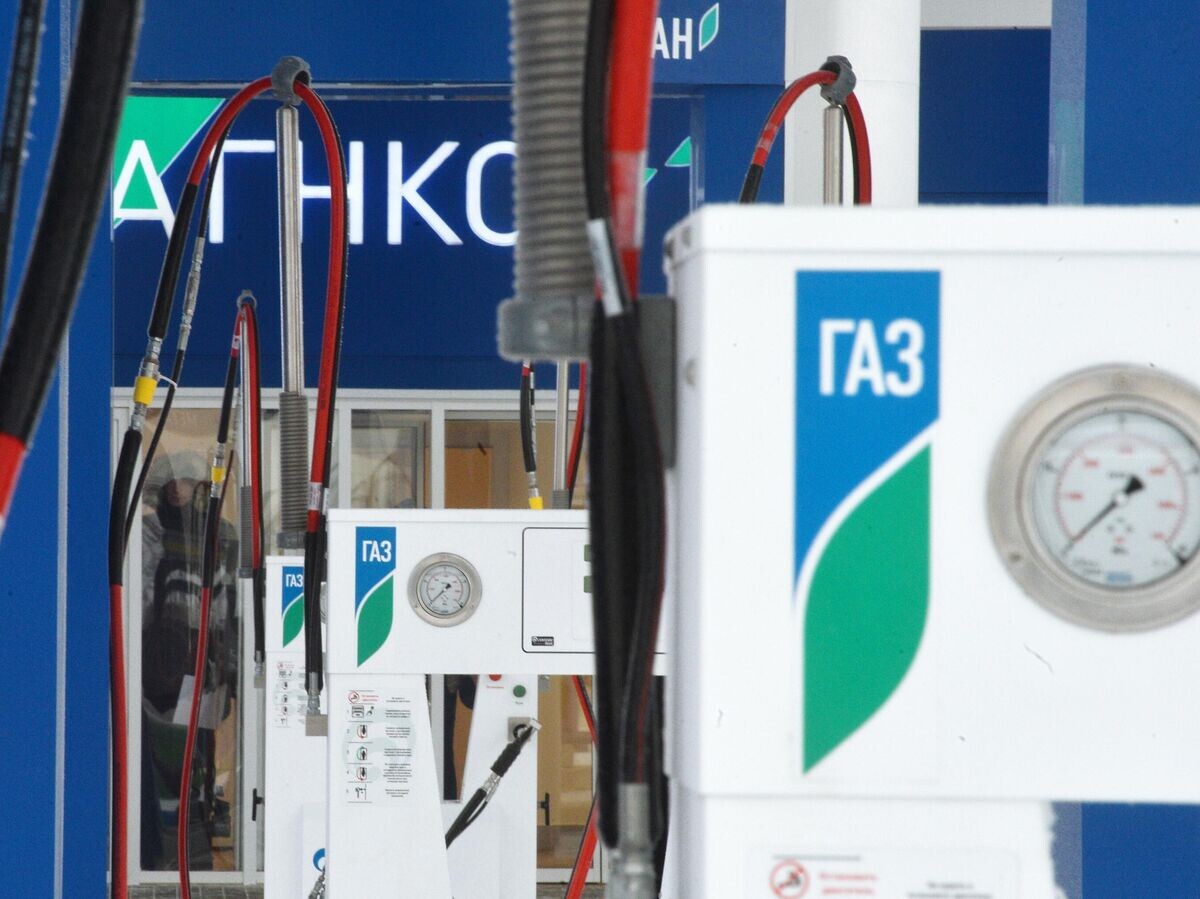    Заправочные колонки на газозаправочной станция в Казани© РИА Новости . Максим Богодвид