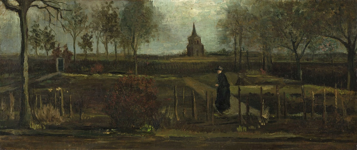 Винсент Ван Гог. Сад священника в Нюэнене весной. 1884. Холст, масло. Гронингенский музей, Нидерланды.