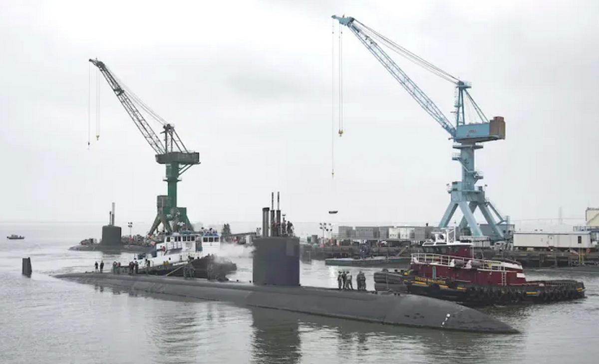 Эсминец USS Boise на верфи Ньюпорт-Ньюс в 2018 году. Фото ВМС США