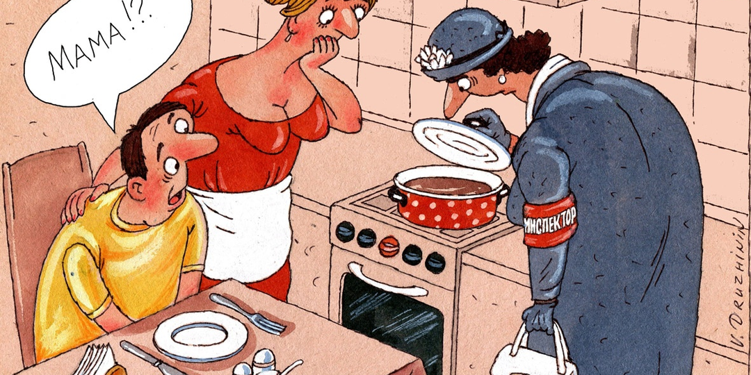 Яркие и смешные карикатуры Валентина Дружинина